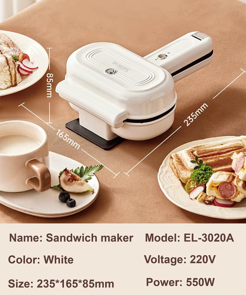 Mini Panini Breakfast Machine Non-Stick Sandwich Machine